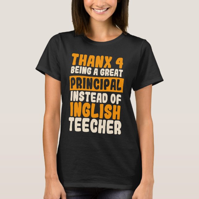 Camiseta Principal School Director Headmaster Head Teacher  (Anverso)