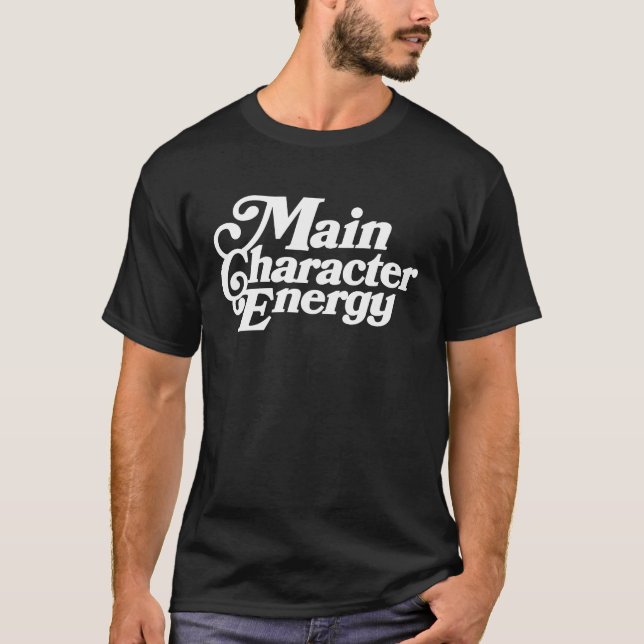 Camiseta Principales caracteres de energía , vibraciones, a