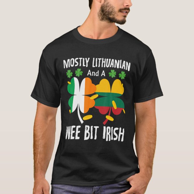 Camiseta Principalmente Lituano Y Un Poco Irlandés St Patri (Anverso)