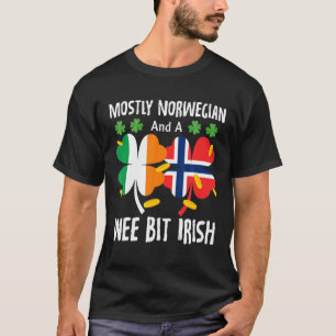 Camiseta Principalmente Noruego Y Un Poco Irlandés St Patri