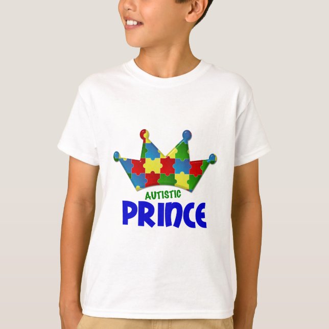 Camiseta Príncipe autístico 1 AUTISMO (Anverso)