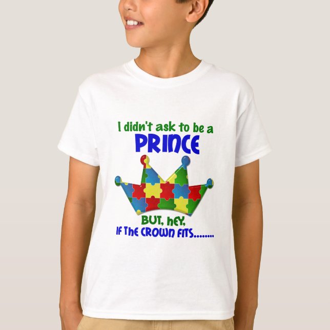 Camiseta Príncipe autístico 2 AUTISMO (Anverso)