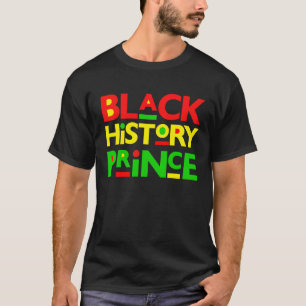 Camiseta Príncipe de Historia Negra Melanin Boy Son Bruh Br