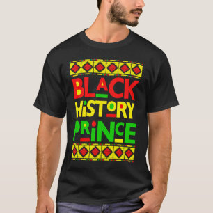 Camiseta Príncipe de Historia Negra Melanin Boy Son Bruh Br