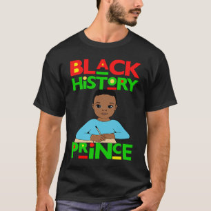 Camiseta Príncipe de Historia Negra Melanin Boy Son Bruh Br