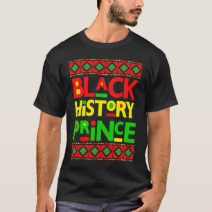 Camiseta Príncipe de Historia Negra Melanin Boy Son Bruh Br