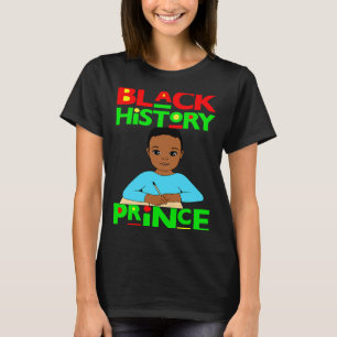 Camiseta Príncipe de la Historia Negra Niño Melanina Hijo B