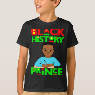 Camiseta Príncipe de la historia negra Niño melanina Hijo B