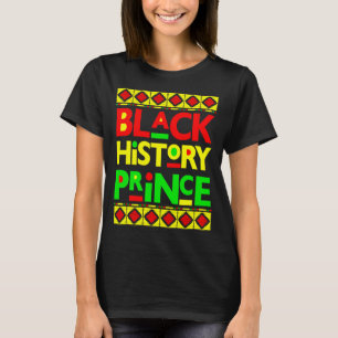Camiseta Príncipe de la Historia Negra Niño Melanina Hijo B