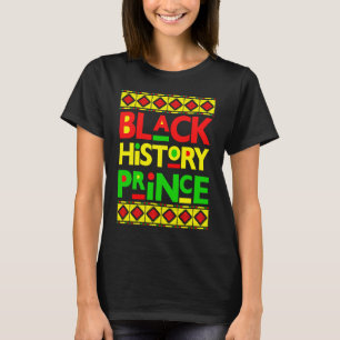 Camiseta Príncipe de la Historia Negra Niño Melanina Hijo B