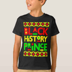 Camiseta Príncipe de la historia negra Niño melanina Hijo B