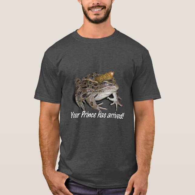 Camiseta Príncipe de la rana - "¡Tu príncipe ha llegado!" (Anverso)