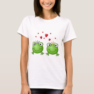 Camiseta Príncipe de la rana y princesa de la rana, con lo