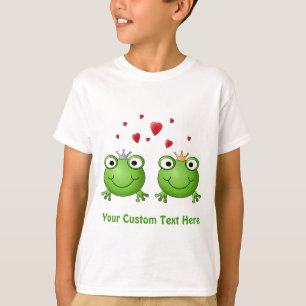Camiseta Príncipe de la rana y princesa de la rana, con lo