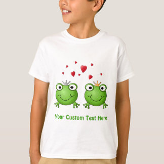 Camiseta Príncipe de la rana y princesa de la rana, con los