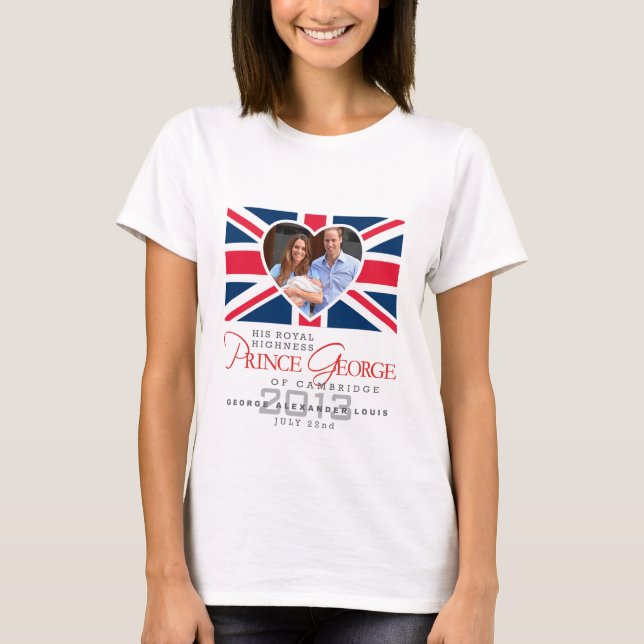 Camiseta Príncipe George - Guillermo y Kate (Anverso)