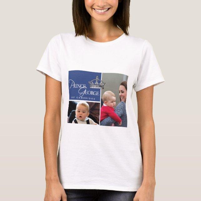 Camiseta Príncipe George - Guillermo y Kate (Anverso)