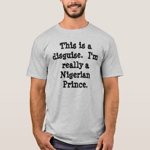Camiseta Príncipe nigeriano Costume