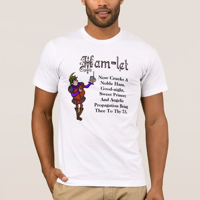Camiseta Príncipe noble Quote T-shirt de Hamlet del equipo (Anverso)