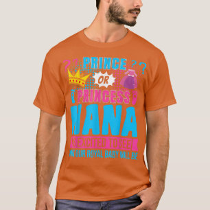 Camiseta Príncipe o princesa Nana Bebé Fiesta de revelación