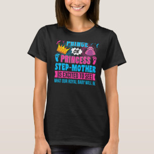 Camiseta Príncipe o Princesa Paso Madre Bebé Revelación de