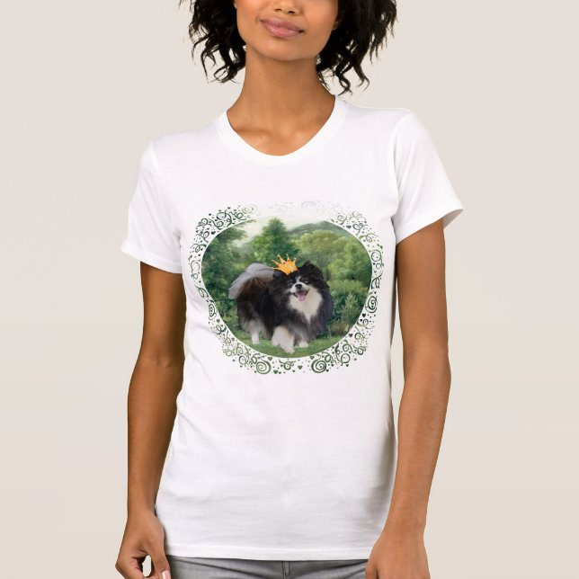 Camiseta Príncipe Pomerano Negro (Anverso)