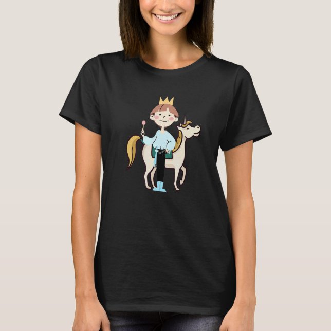 Camiseta Príncipe Rey Caballo Lindo (Anverso)