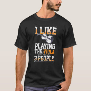 Camiseta Principiante de Lección de Música de Viola
