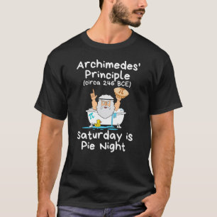 Camiseta Principio de Arquímedes - Sábado es noche de piano