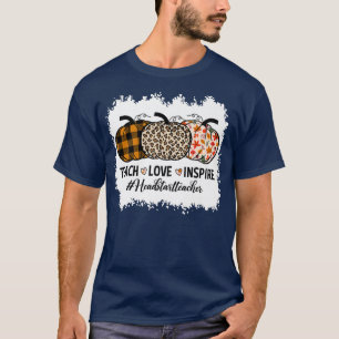 Camiseta Principio De Cabeza Profesor De Vuelta A La Escuel