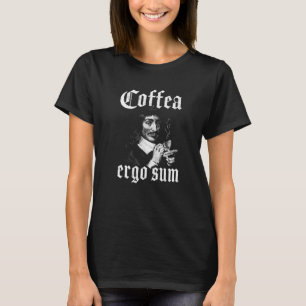Camiseta Principios de café de René Descartes Filosofía Cof