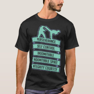 Camiseta Principios de Karate Taekwondo Entrenador de Karat