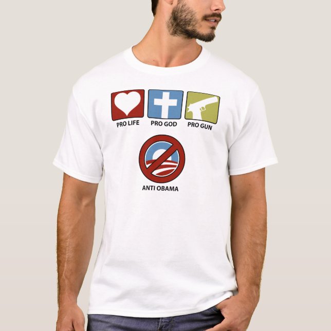 Camiseta Princples contra Obama (Anverso)