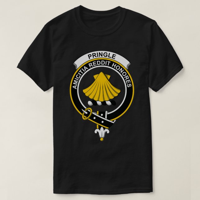 Camiseta Pringle Escudo Tartan Clan Scottish Clan (Diseño del anverso)