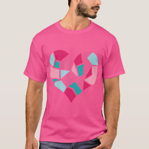 Camiseta Prink Broken Heart Love Puzzle El día de San Valen