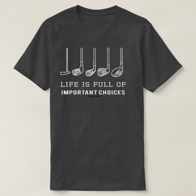 Camiseta Prioridades de golf (Diseño del anverso)