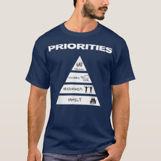 CAMISETA PRIORIDADES DE MI FAMILIA DE MOTIVACIÓN DE VIDA PI
