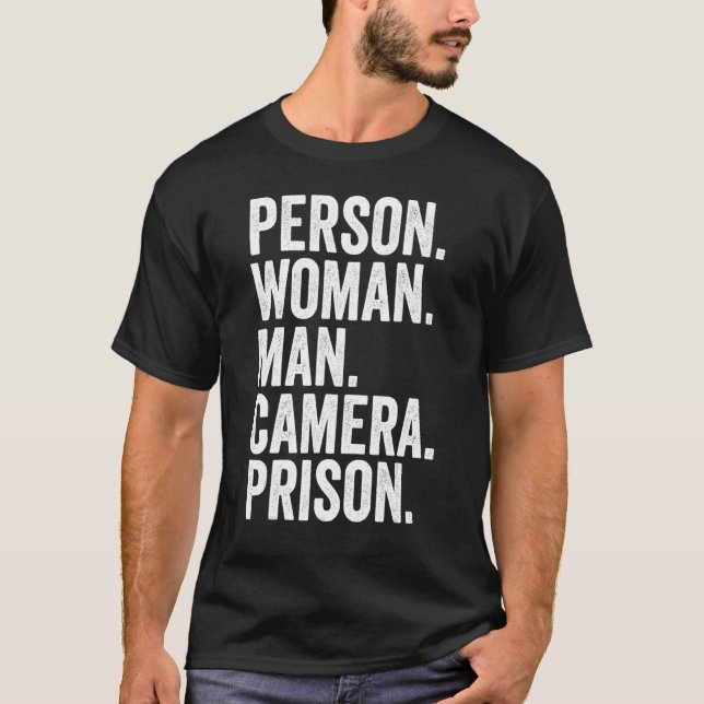 Camiseta Prisión de cámara de hombre de mujer (Anverso)