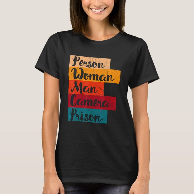 Camiseta Prisión de cámara de hombre de mujer (Anverso)