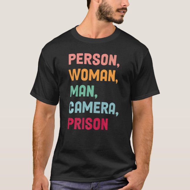 Camiseta Prisión de cámara de hombre de mujer (Anverso)