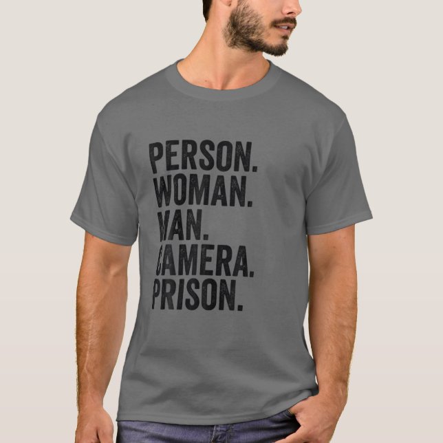 Camiseta Prisión de cámara de hombre de mujer (Anverso)
