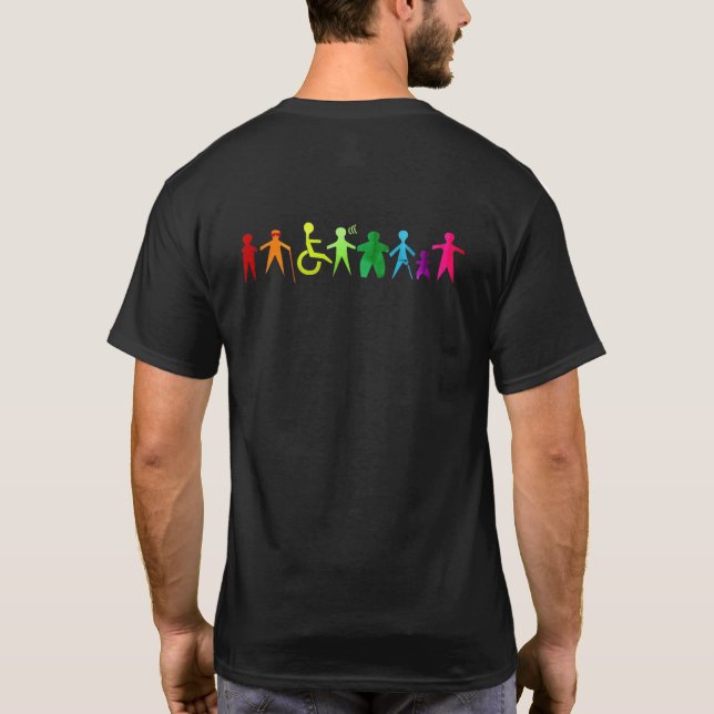 Camiseta Prisión de discapacidad Personalizado personalizad (Reverso)
