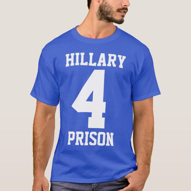 Camiseta "PRISIÓN de HILLARY 4" (de doble cara) (Anverso)