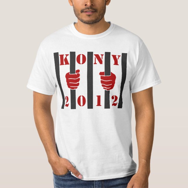 Camiseta Prisión de José Kony de la parada de Kony 2012 (Anverso)
