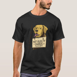 Camiseta Prisión de Mugshot de perros no culpables
