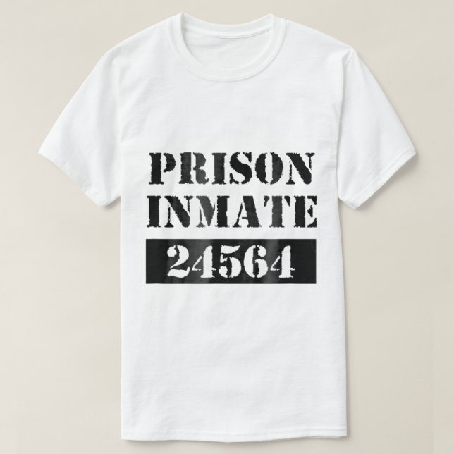 Camiseta Prisión de Naranja de disfraces de prisionero Unif (Diseño del anverso)
