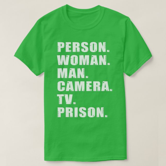 Camiseta Prisión de TV con cámara de hombre de mujer - 2 (Diseño del anverso)