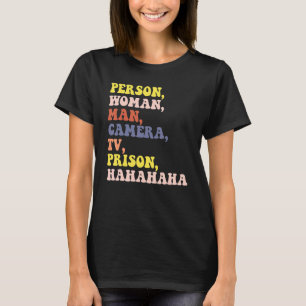 Camiseta Prisión de TV de cámara de hombre de mujer Hahaha 