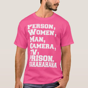 Camiseta Prisión de TV de hombre con cámara de hombre de pe