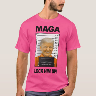 Camiseta Prisión Donald Trump Mugshot Moron 45